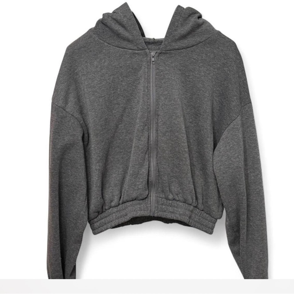 Woman’s Gray Hoodie Jacket